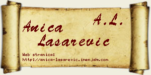 Anica Lašarević vizit kartica
